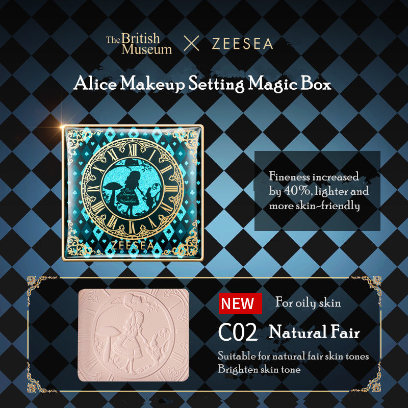 ZEESEA Alice in Wonderland Series Oil Control Matte Pressed Powder T3252