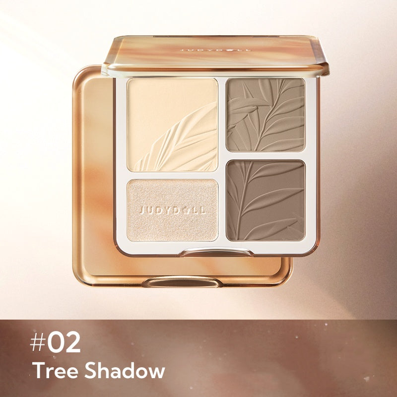 JUDYDOLL Highlighter & Matte Nose Face Contour Palette T4730