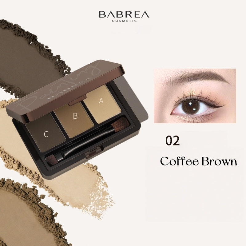BABREA Waterproof Long-wear 3-color Eyebrow Powder T5033