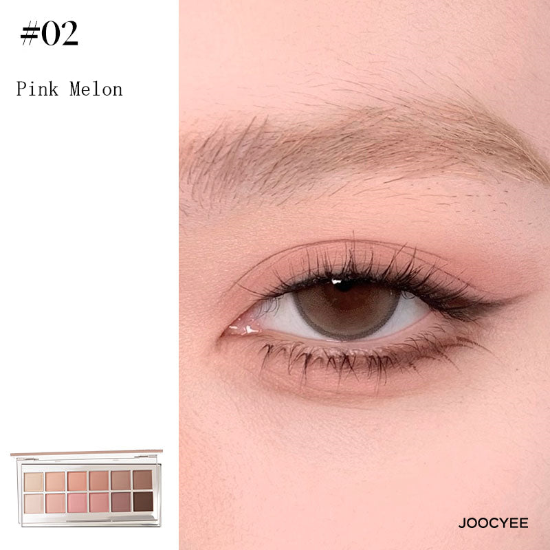 JOOCYEE 12 Shades Matte Pearlescent Eyeshadow Palette T3866