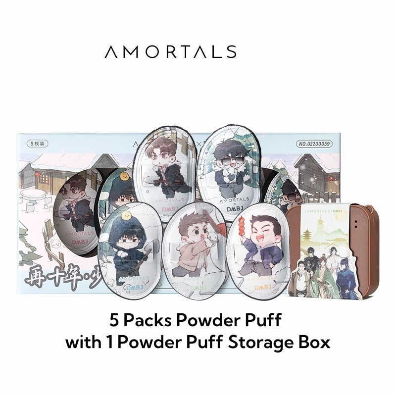 AMORTALS X The Lost Tomb Mini Thumb Makeup Puff 5 Pcs Set T4616