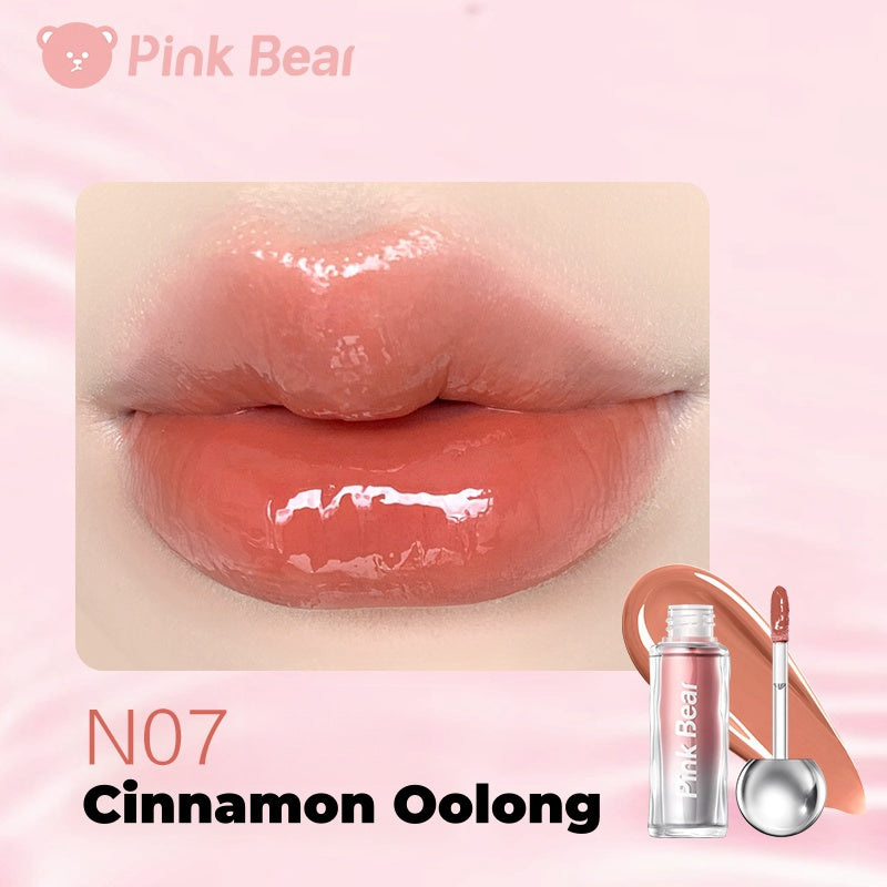 PINK BEAR Mini Bulb Long-Wear Moist Mirror Lip Gloss T4314