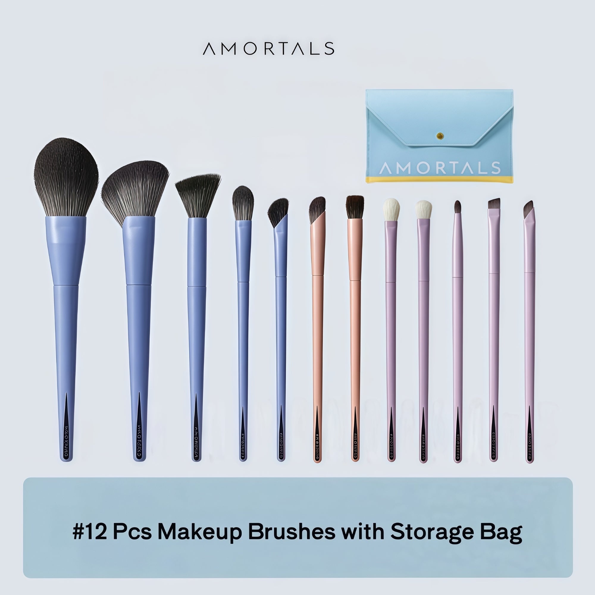 AMORTALS Work Master Collection 12 Pcs Makeup Brushes Set T5264