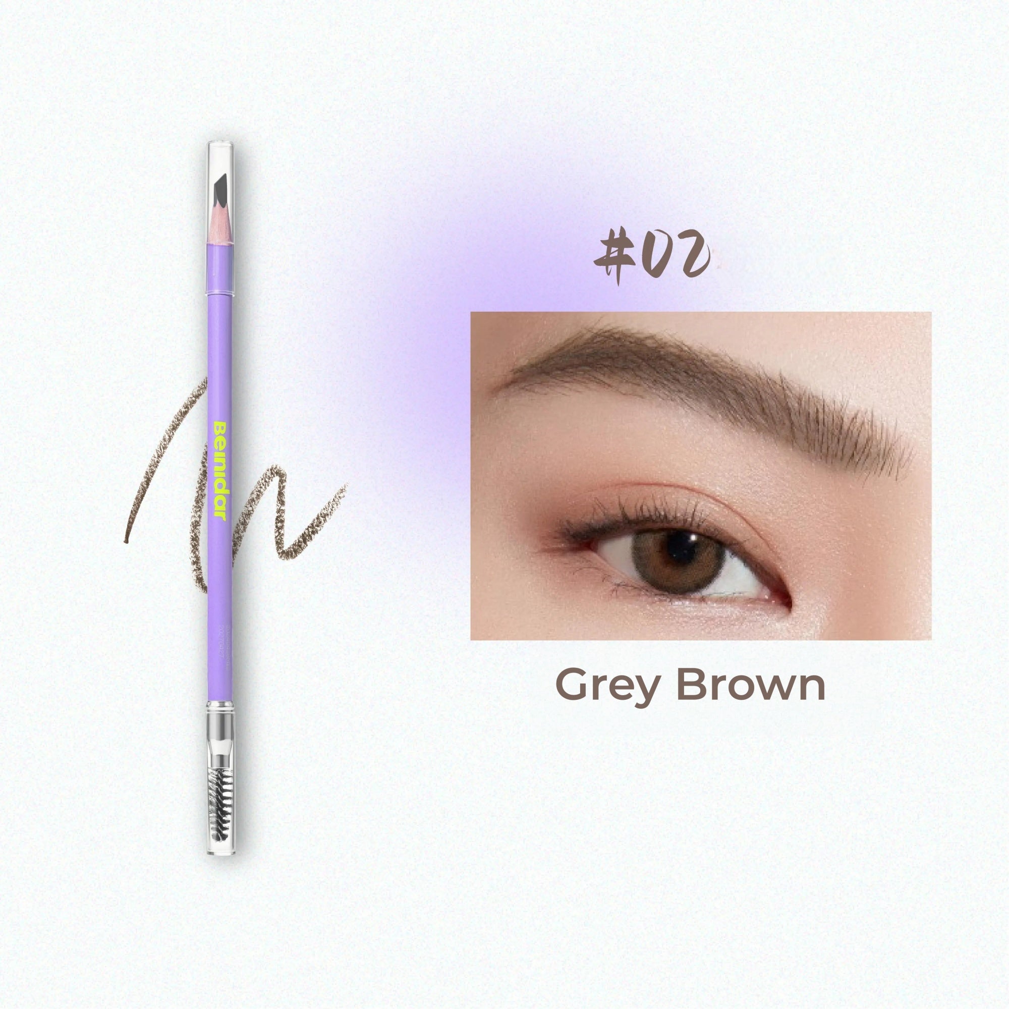 BEINIDAR Waterproof Double-head Macheteey Eyebrow Pen T5437