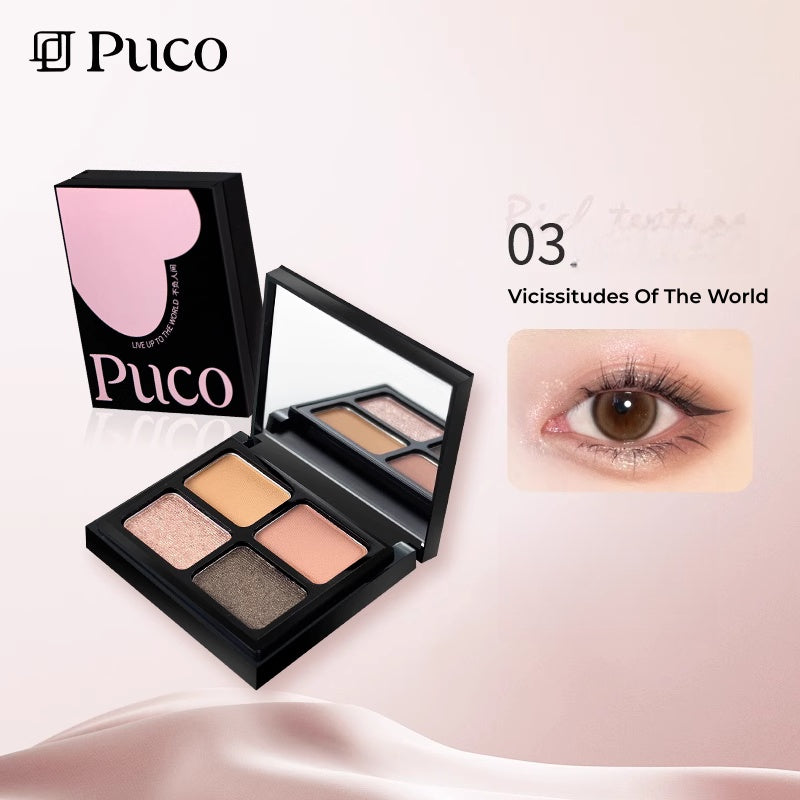 PUCO Live Up To World Collection 4-Color Eyeshadow Palette T5311