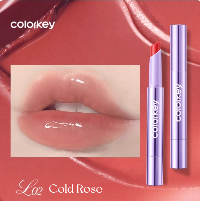 COLORKEY Purple Tube Long-wear Moist Glossy Lipstick T5188