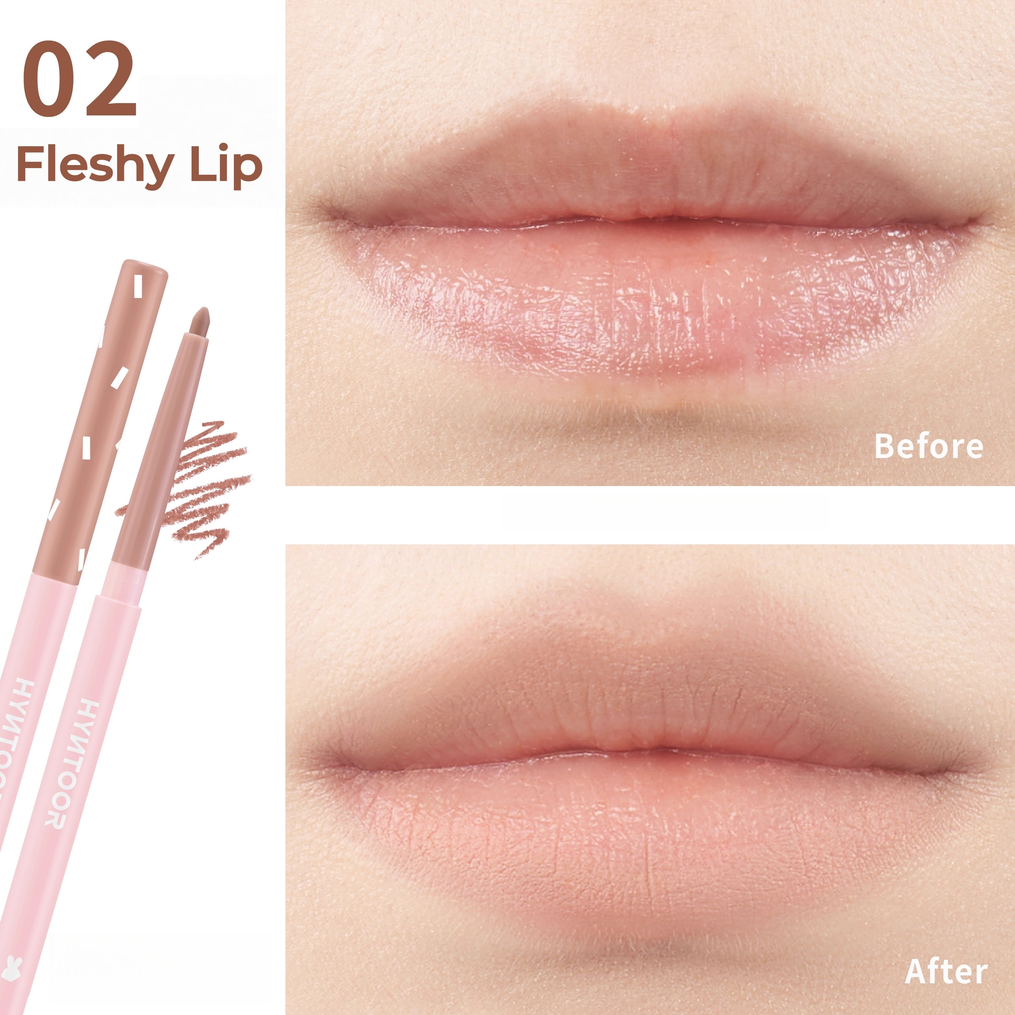 HYNTOOR Chocolate Bar Velvet Matte Lip Liner Pen T5330