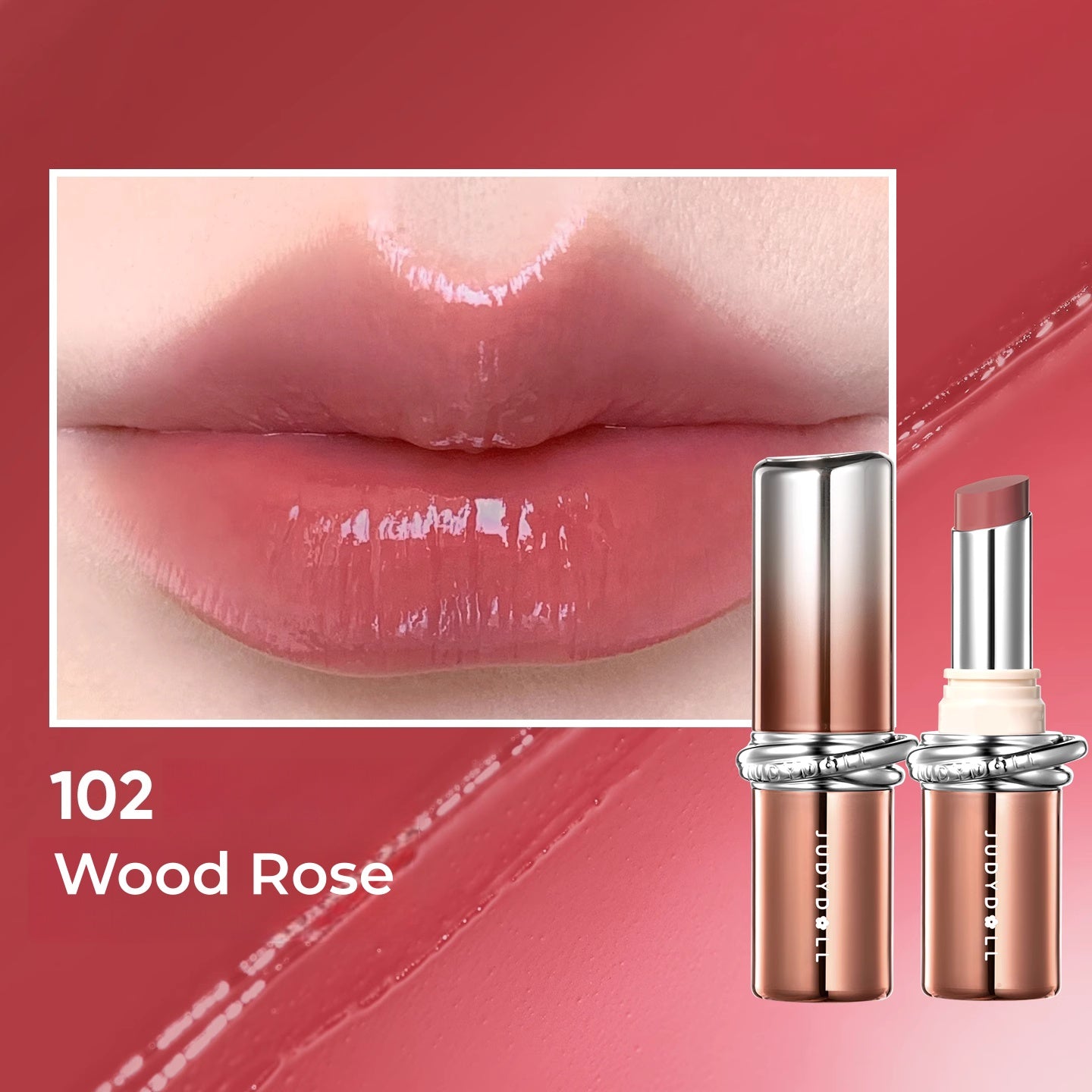 JUDYDOLL Long-wear Moist Collagen Essence Glossy Lipstick T5277