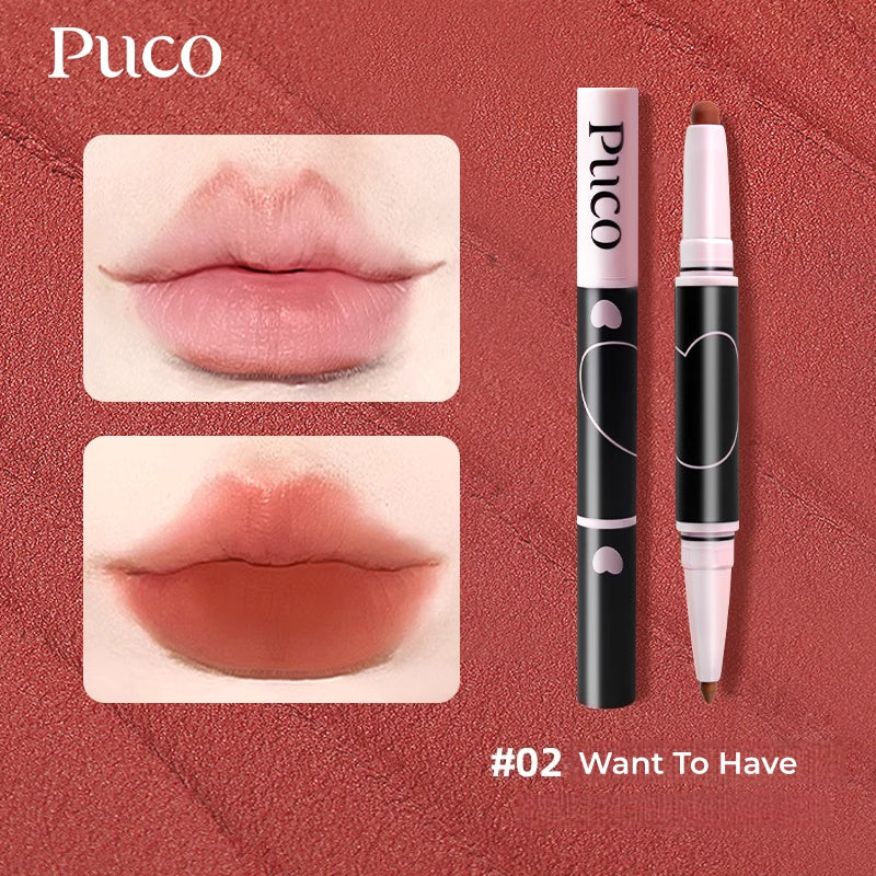 PUCO Moist Double-head Matte Lipstick Pen T5309