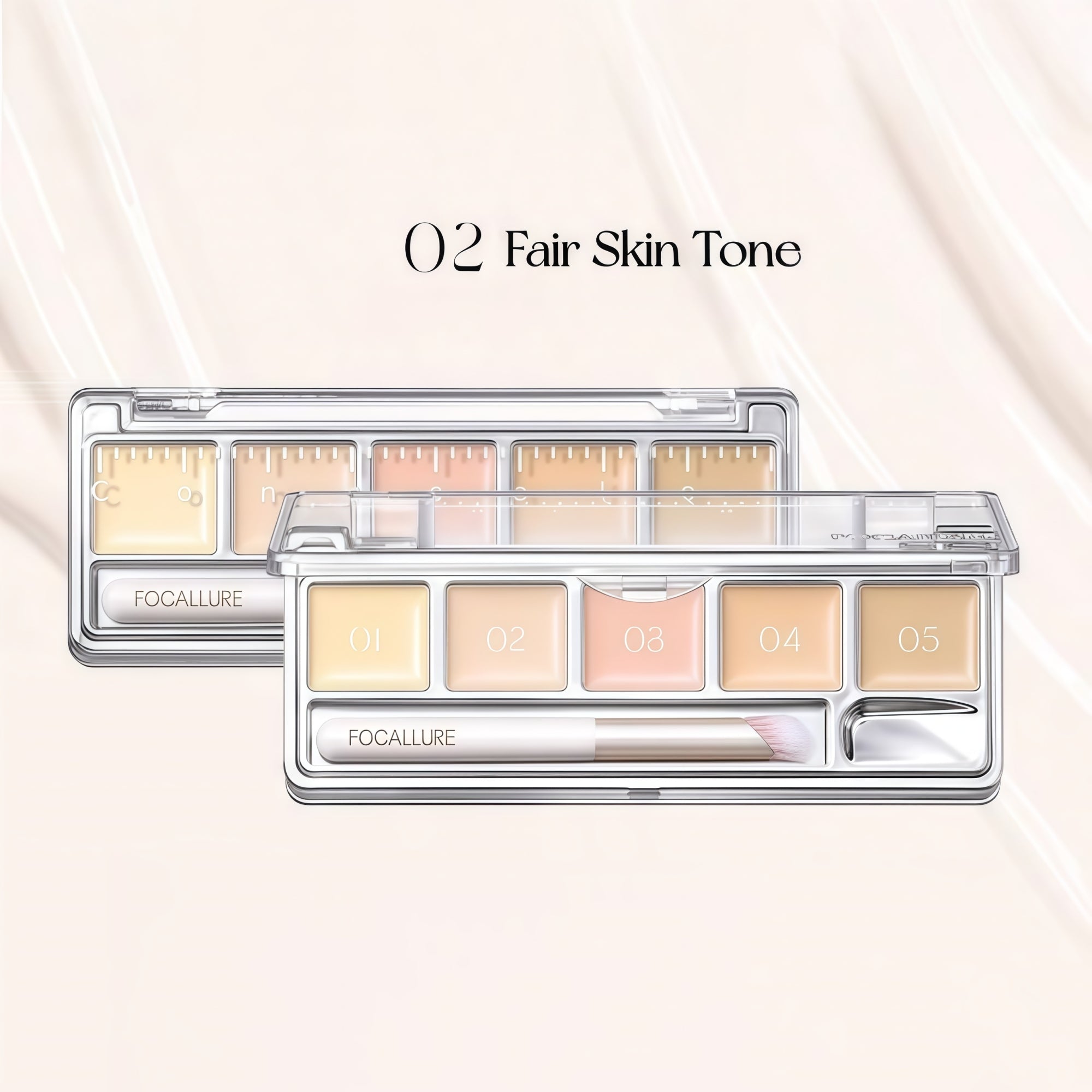 FOCALLURE 5-color Long-wear Moist Concealer Palette T5337
