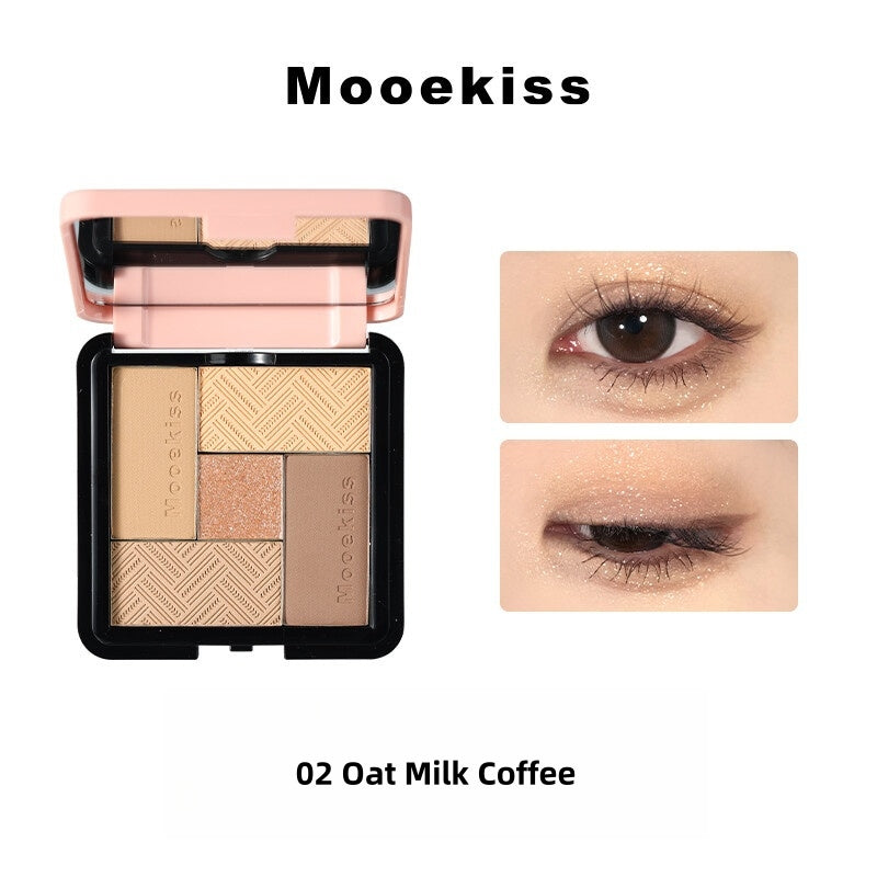 Mooekiss Soulmate Mat &amp; Perlemors Øjenskyggepalette T4567