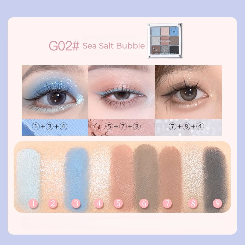 GOGO TALES Magnetic Sliding Cover Smoky Eyeshadow Palette T5234