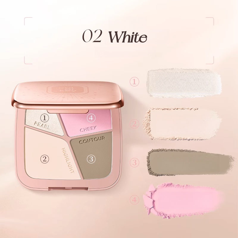 COLORKEY Now On Live Contour & Blusher & Highlighter Makeup Palette T5189