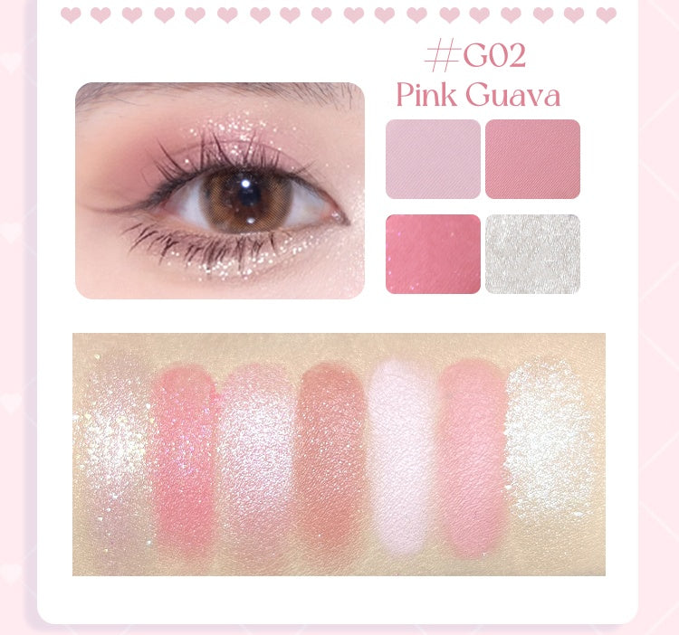 GOGO TALES Girlish Heart 7-color Eyeshadow Palette T5093