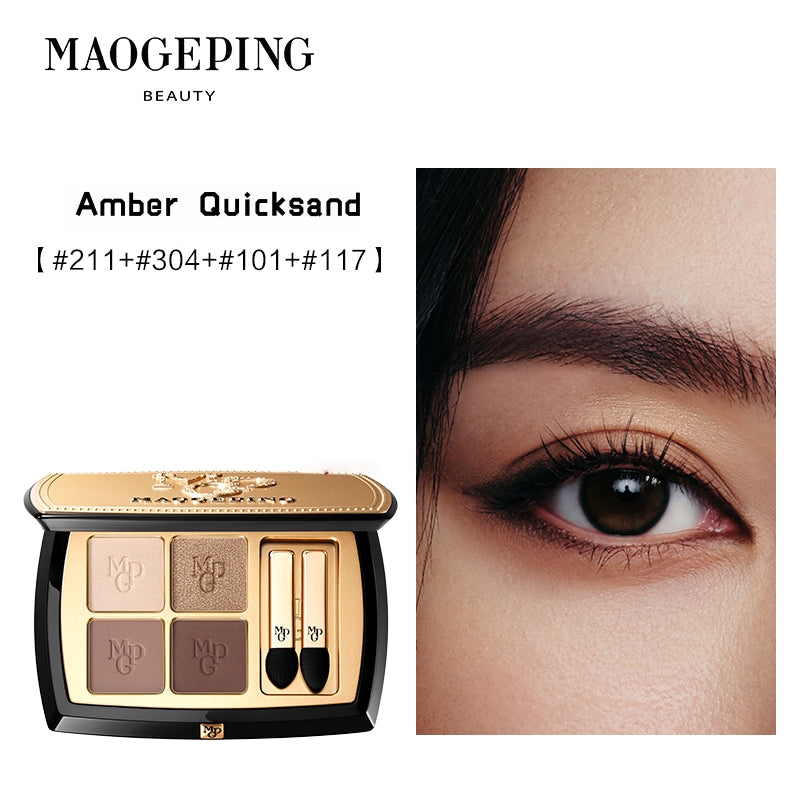MAOGEPING True Color of Earth 4-color Eyeshadow Palette T5068