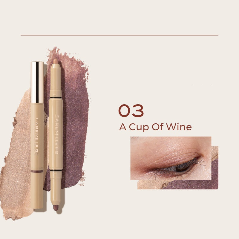 CAREMILLE Double-head Silk Powder Eyeshadow Stick T5055