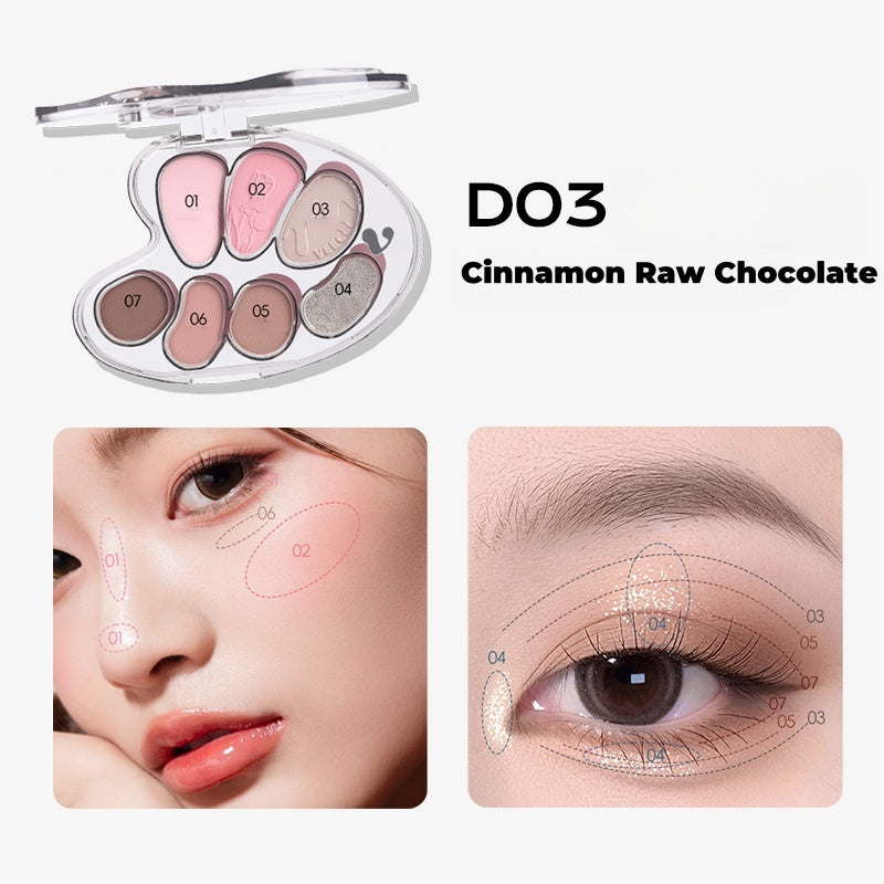 VEECCI Great Artist 7-color Long-wear Multi-use Eyeshadow Palette