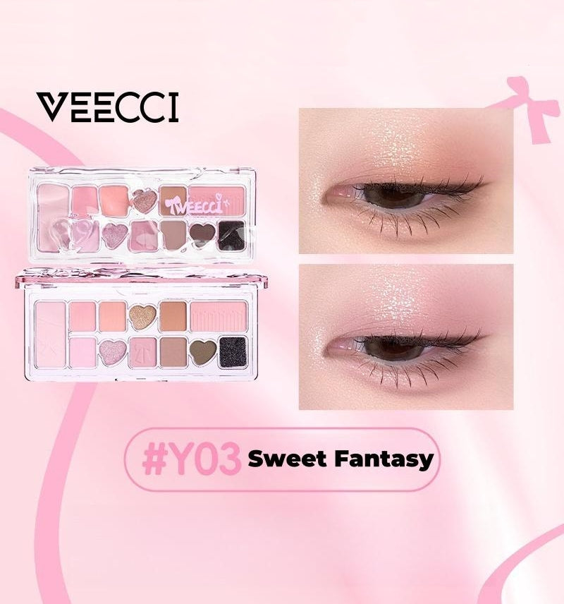 VEECCI Ribbon Fantasy 11-color Multi-use Eyeshadow Palette T4515