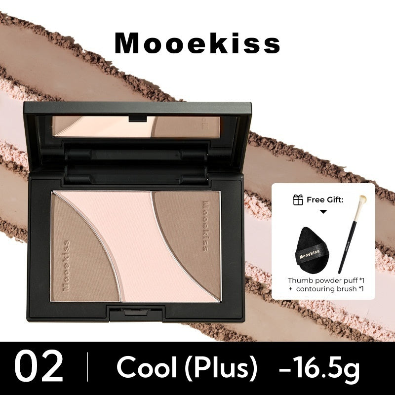 MOOEKISS Brighten Matte Highlighter Makeup Contour Palette T4694