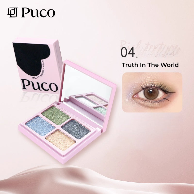 PUCO Live Up To World Collection 4-Color Eyeshadow Palette T5311