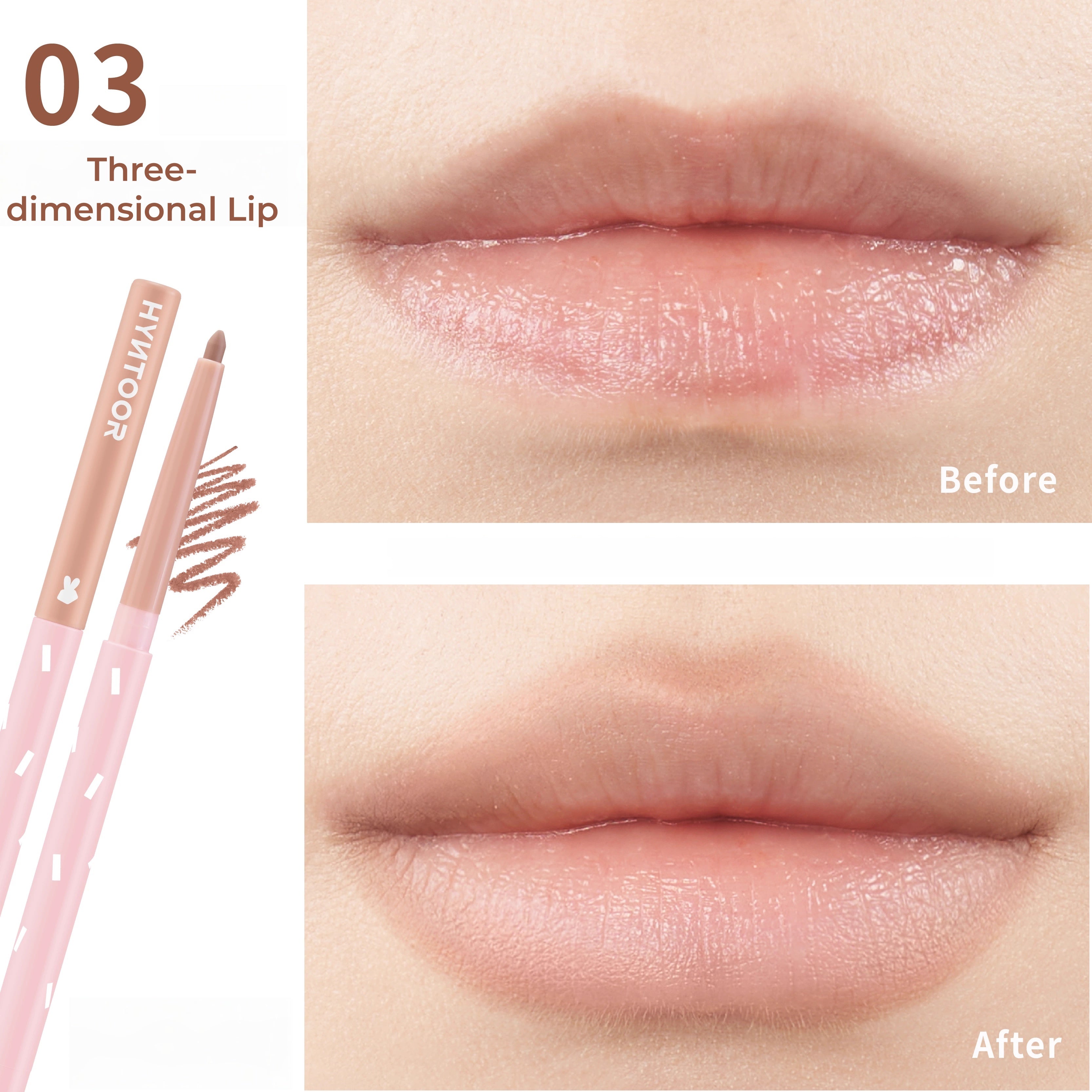 HYNTOOR Chocolate Bar Velvet Matte Lip Liner Pen T5330