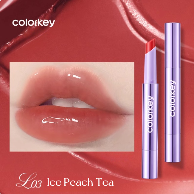 COLORKEY Purple Tube Long-wear Moist Glossy Lipstick T5188