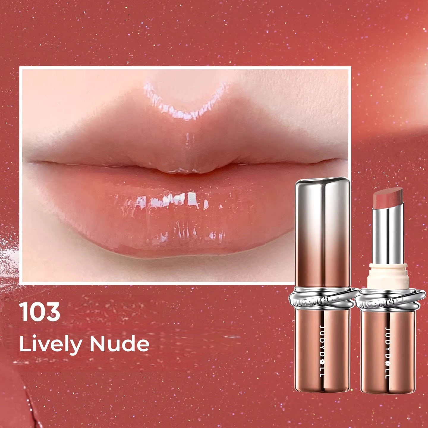 JUDYDOLL Long-wear Moist Collagen Essence Glossy Lipstick T5277