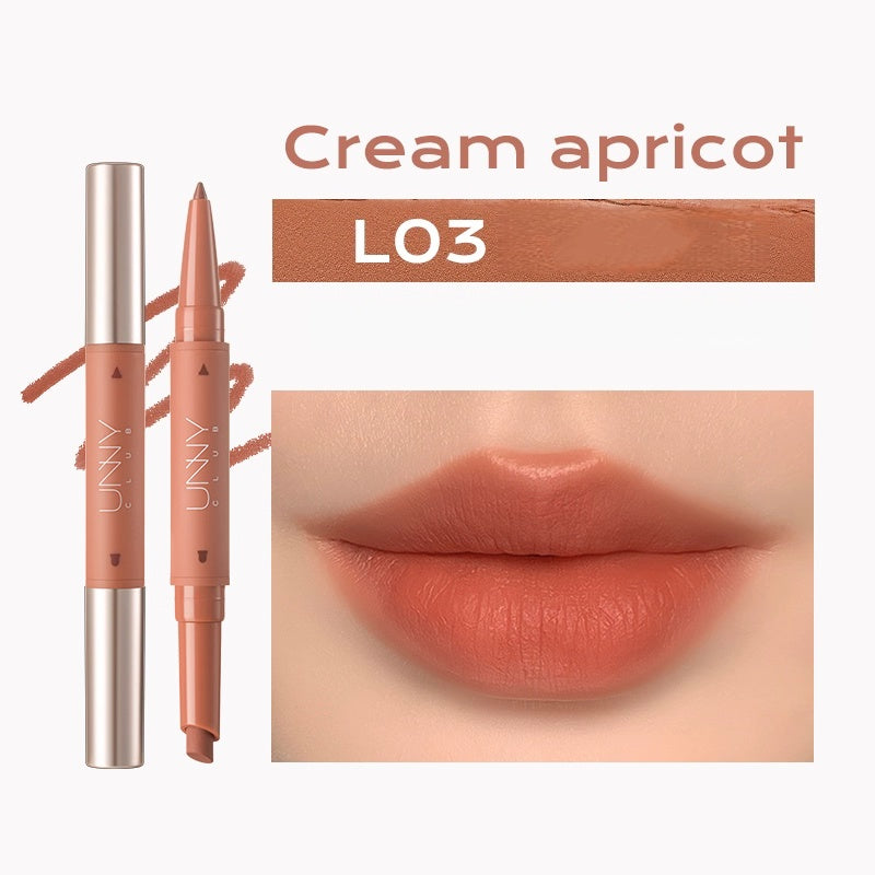 UNNY CLUB Double-head Moist Silky Lip Liner Pen T5430