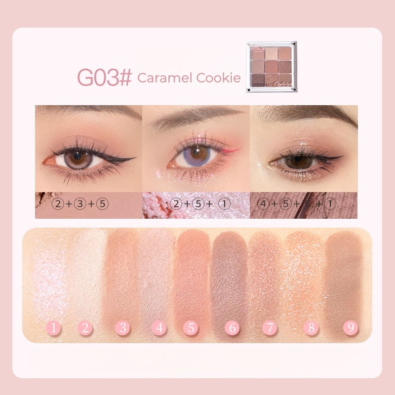 GOGO TALES Magnetic Sliding Cover Smoky Eyeshadow Palette T5234