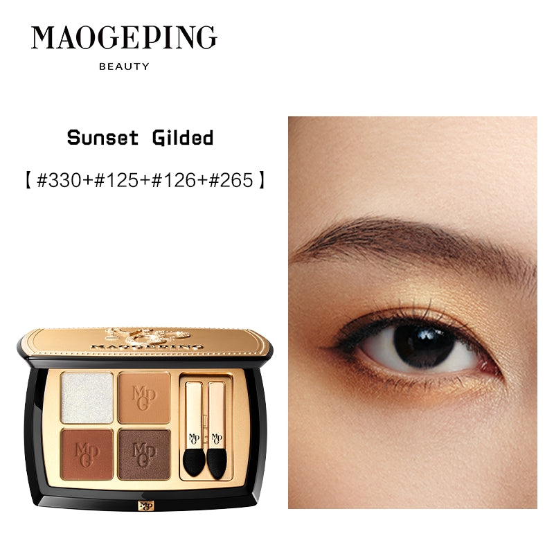 MAOGEPING True Color of Earth 4-color Eyeshadow Palette T5068