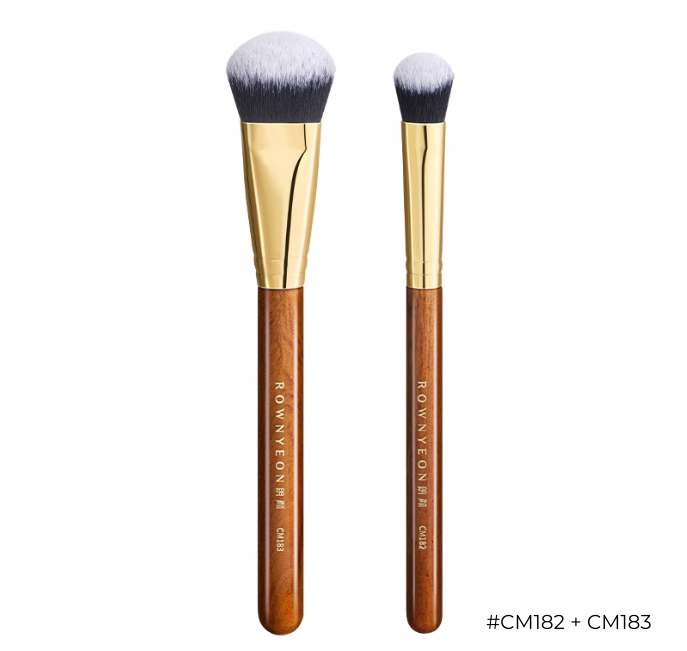 ROWNYEON Red Desert CM182/183 Highlighter & Blusher Makeup Brush T5148