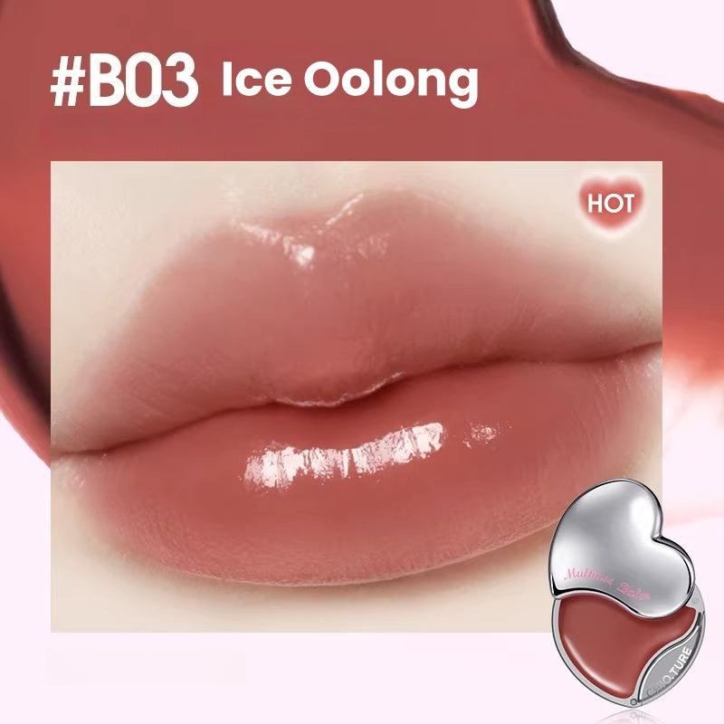 CHIOTURE Moist Glossy Multi-use Makeup Cream for Blusher & Lipstick & Eyeshadow T5465