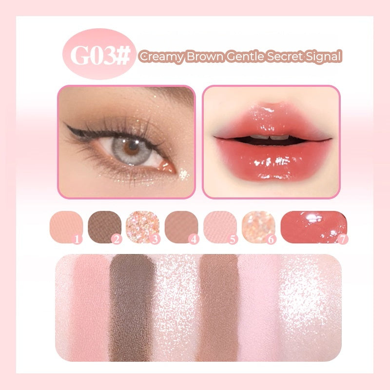 GOGO TALES Hearts 2 Hearts 6-color Eyeshadow & Lip Gloss Set T5236