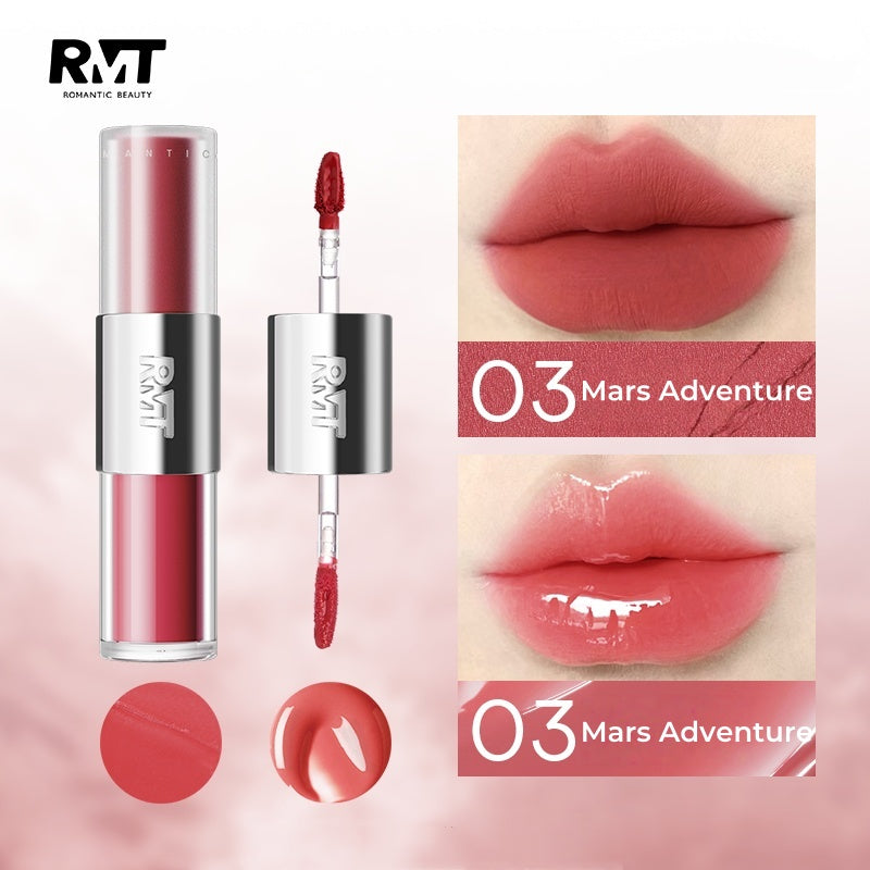 ROMANTIC BEAUTY Double-head Matte & Glossy Lip Glaze T4881