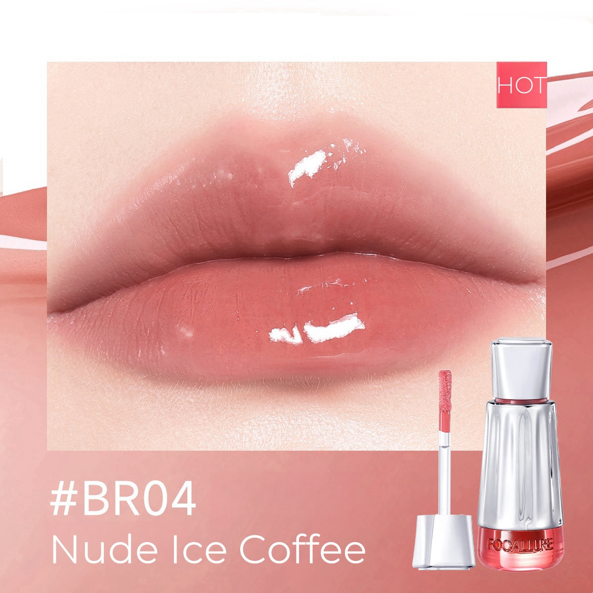 FOCALLURE Long-Wear Moist Mirror Lip Gloss T4307