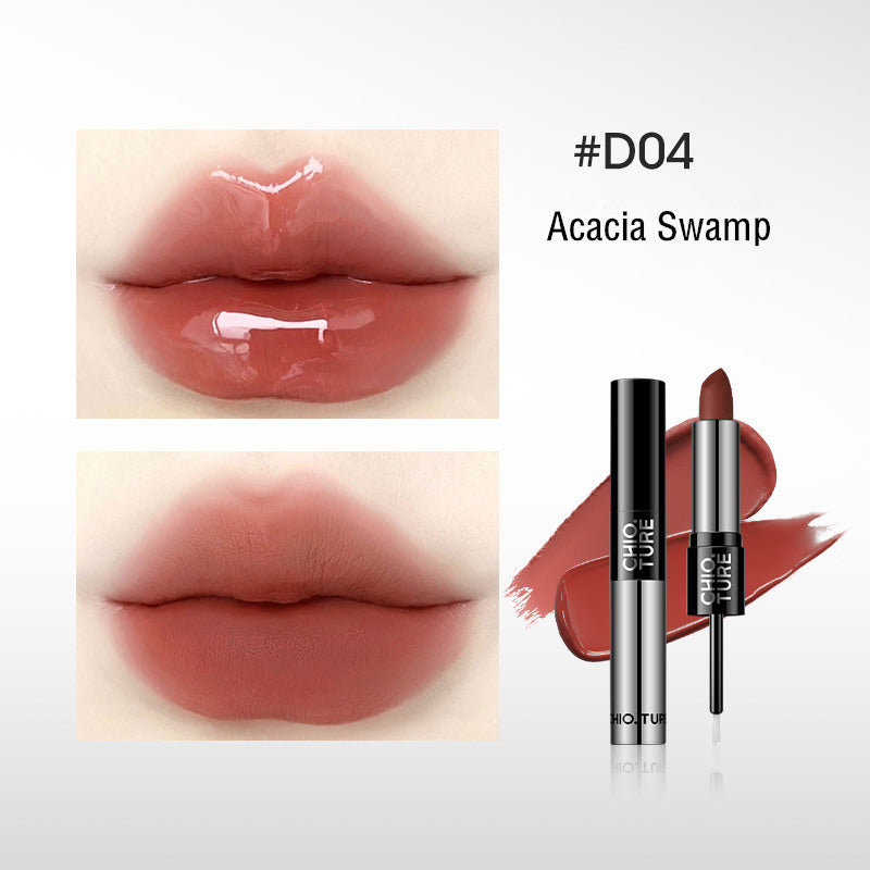 CHIOTURE Double-ended Matte Lipstick With Lip Top Coat T3777