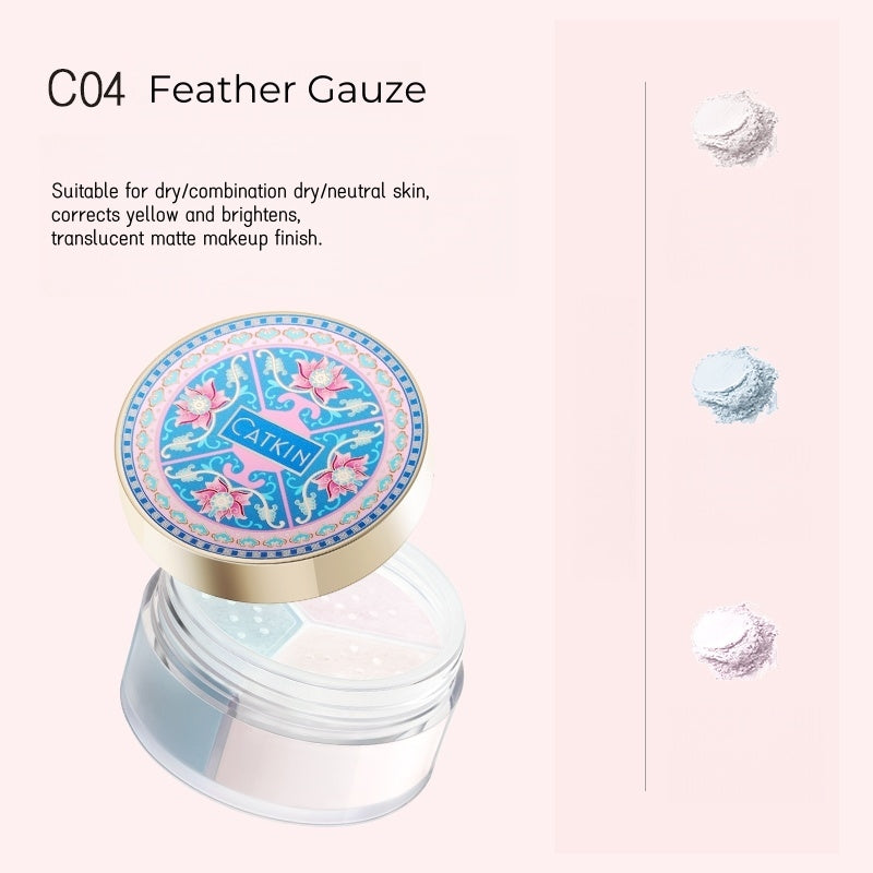 CATKIN Long-wear Oil-control Concealer 3-color Setting Makeup Loose Powder T5020