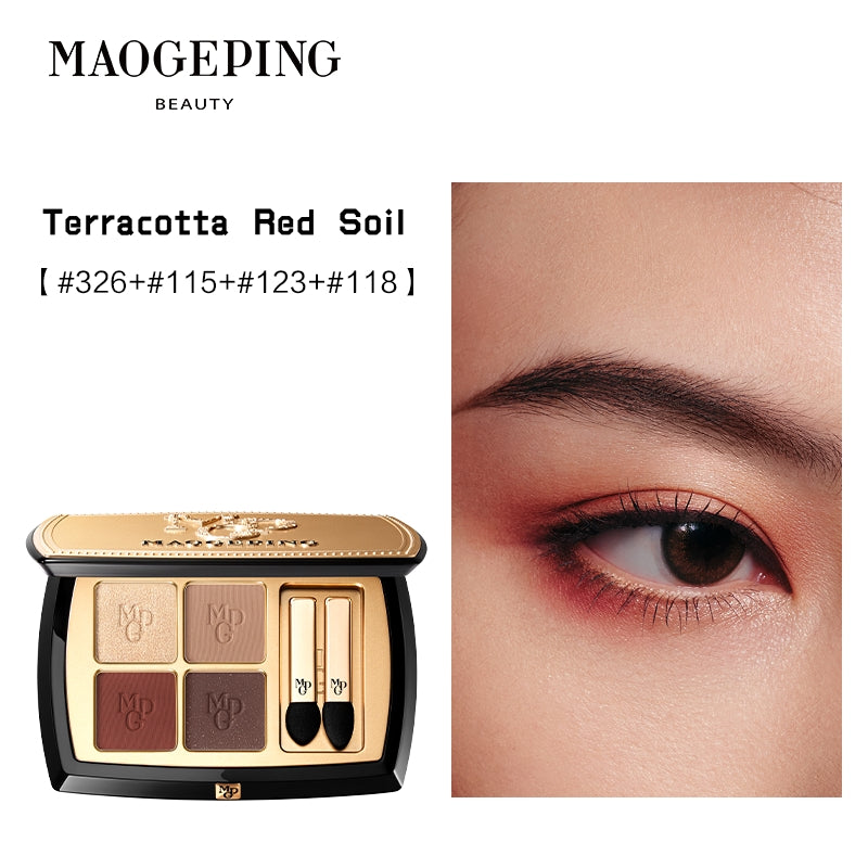 MAOGEPING True Color of Earth 4-color Eyeshadow Palette T5068