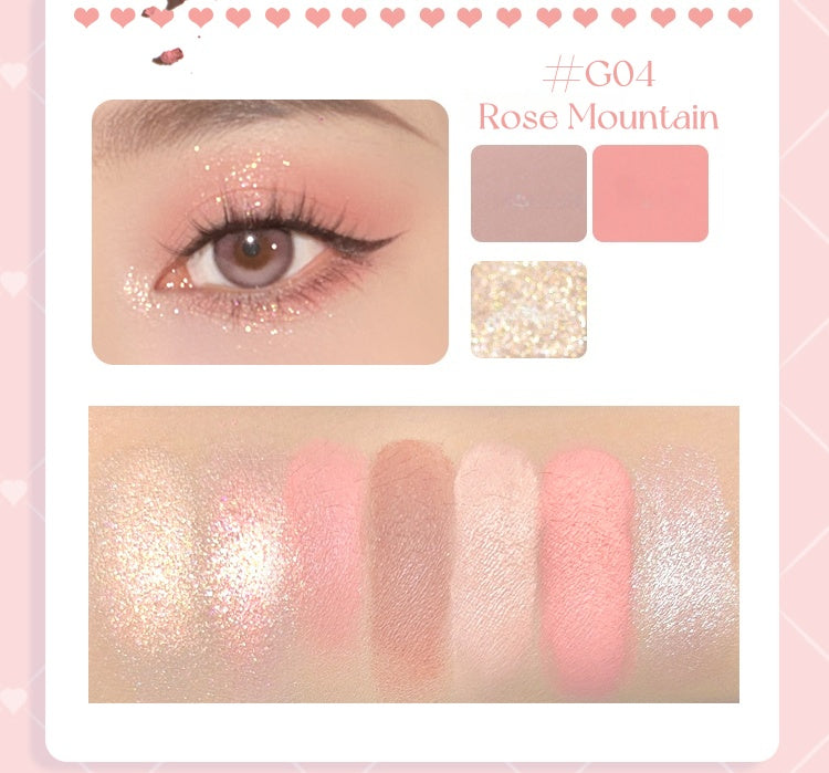 GOGO TALES Girlish Heart 7-color Eyeshadow Palette T5093