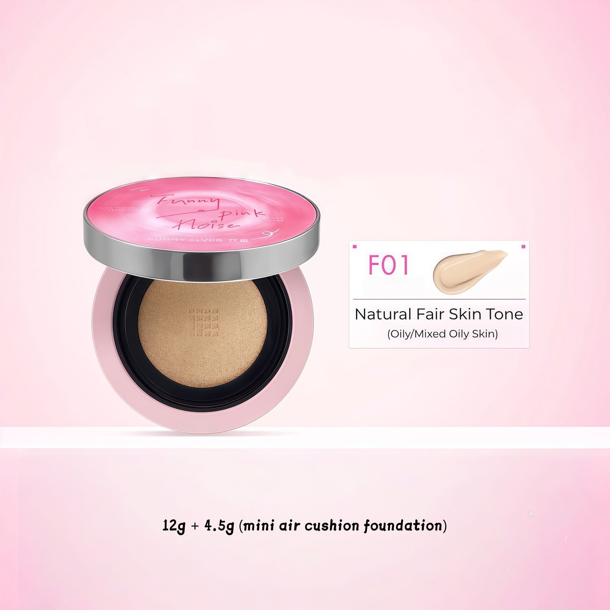 Funny Elves Ling-wear Oil-control Moist Air Cushion Foundation (2.0) T5328