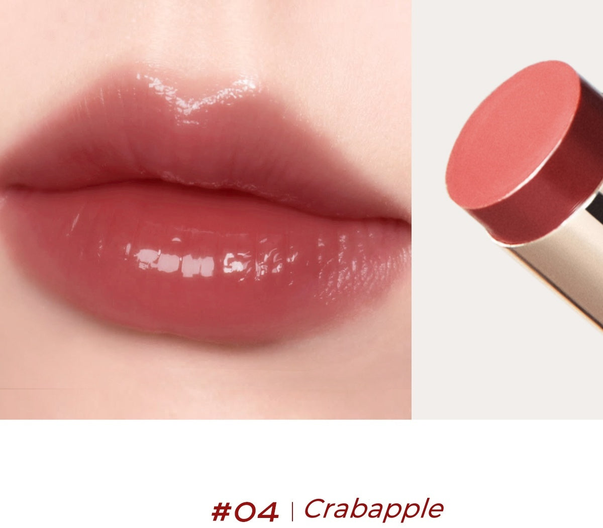 CAREMILLE Moisture Long-wear Sheer Glow Glossy Lipstick T5049