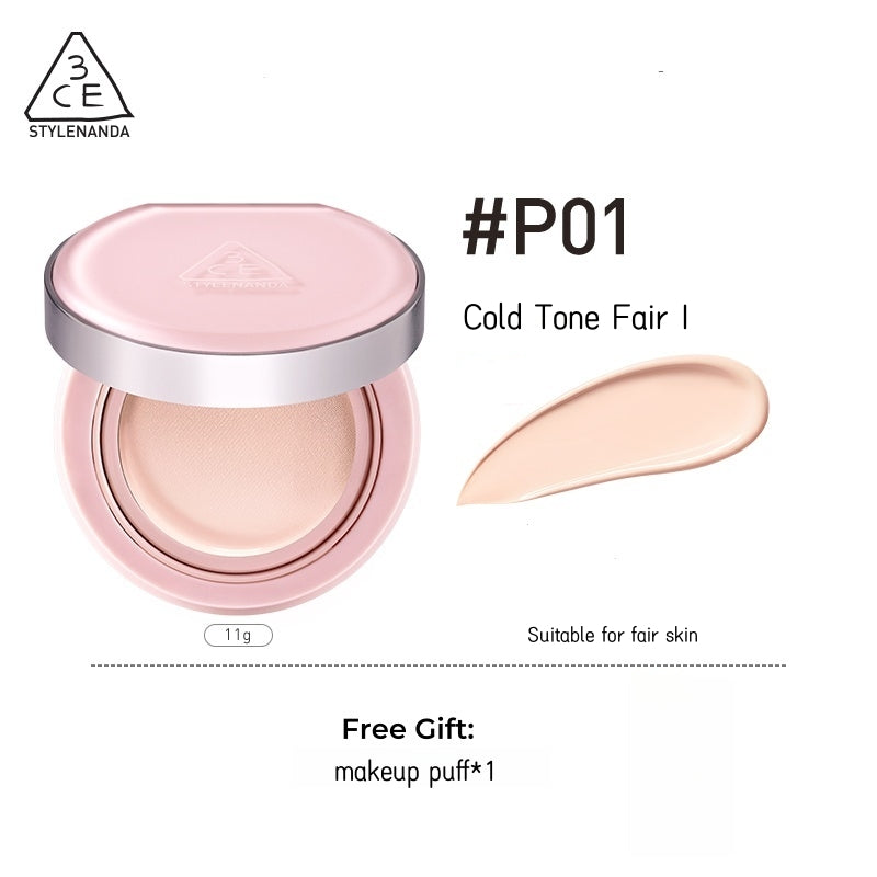 3CE Long-wear Fitting Wear Mesh Air Cushion Foundation With Refill T4773