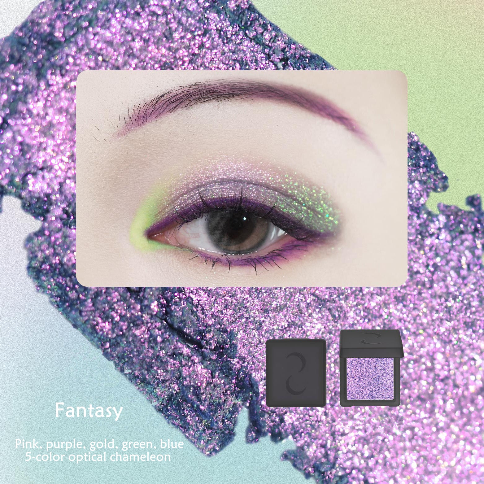 DRAMO Moon Season Pearlescent & Chameleon Monochrome Eyeshadow T4021