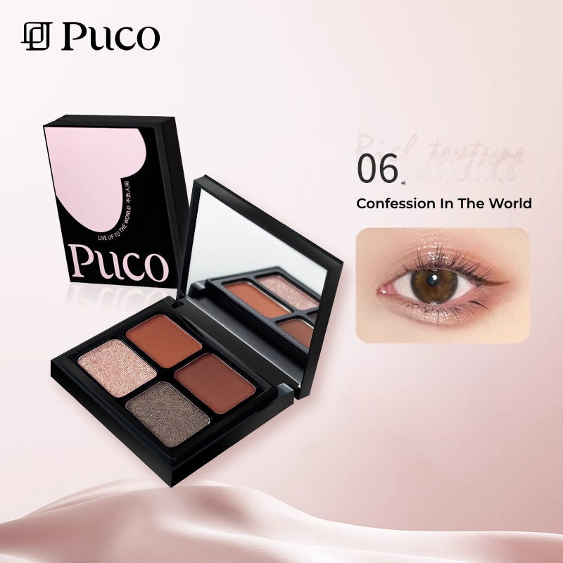PUCO Live Up To World Collection 4-Color Eyeshadow Palette T5311