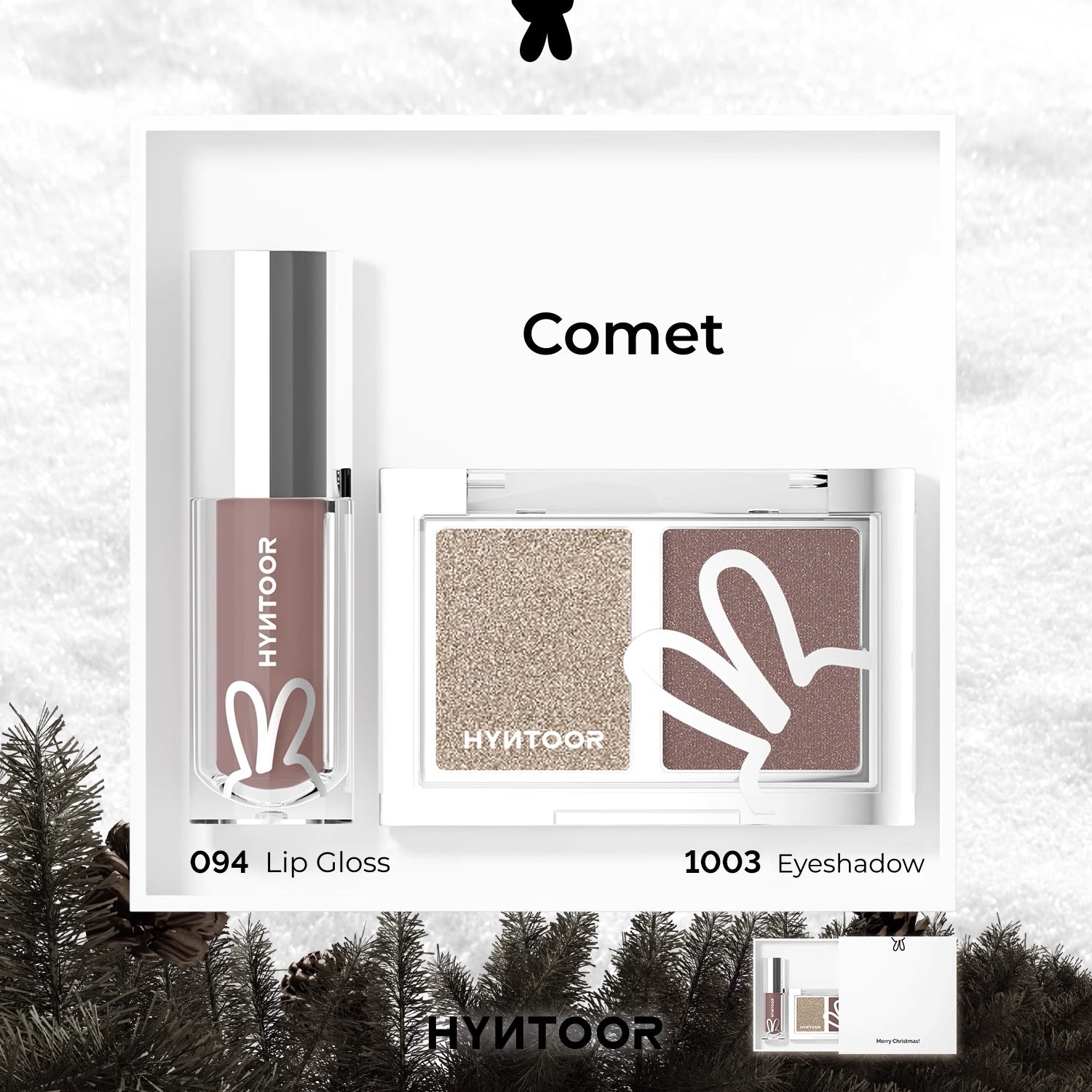 HYNTOOR Christmas Collection Eyeshadow & Lip Gloss Gift Box T5324