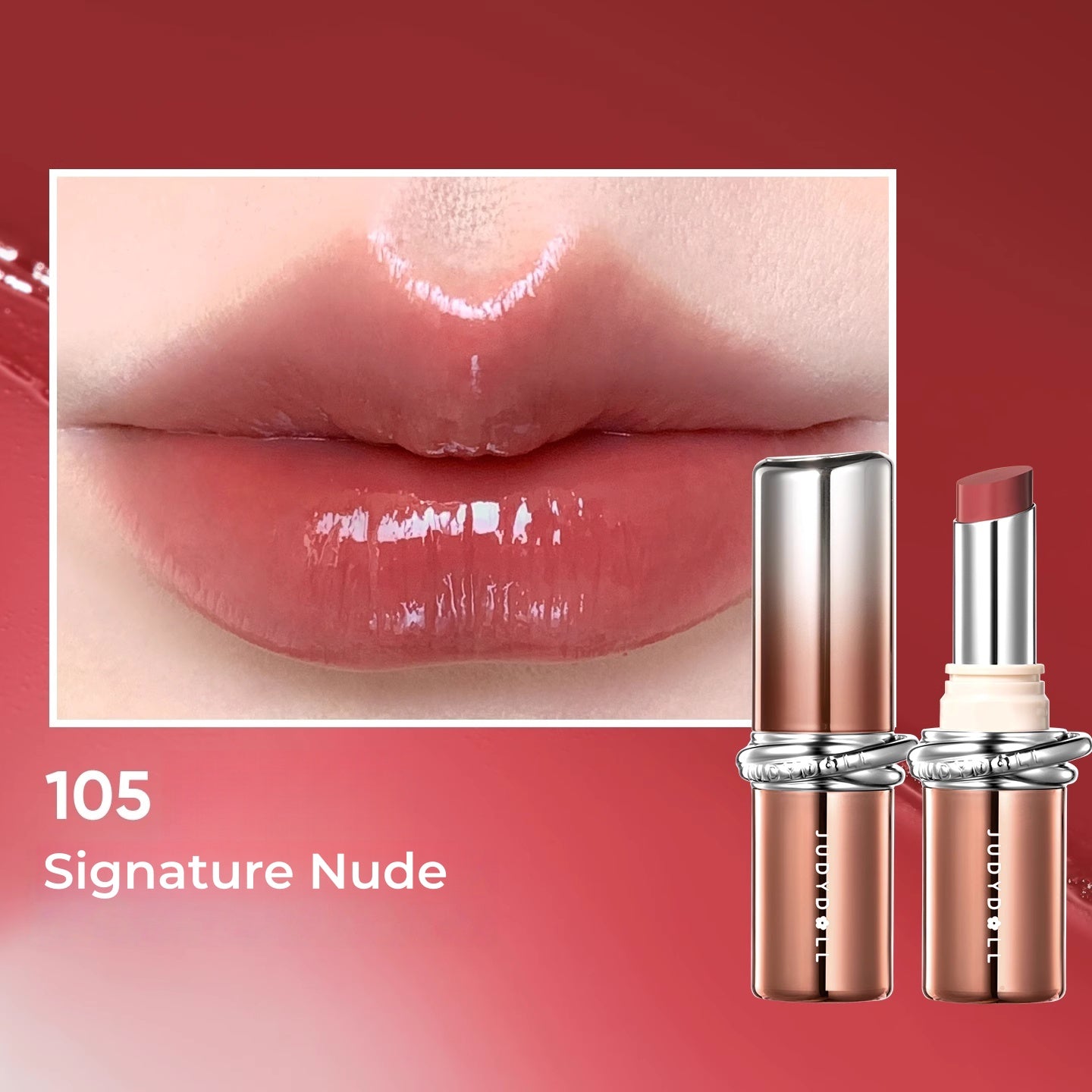 JUDYDOLL Long-wear Moist Collagen Essence Glossy Lipstick T5277