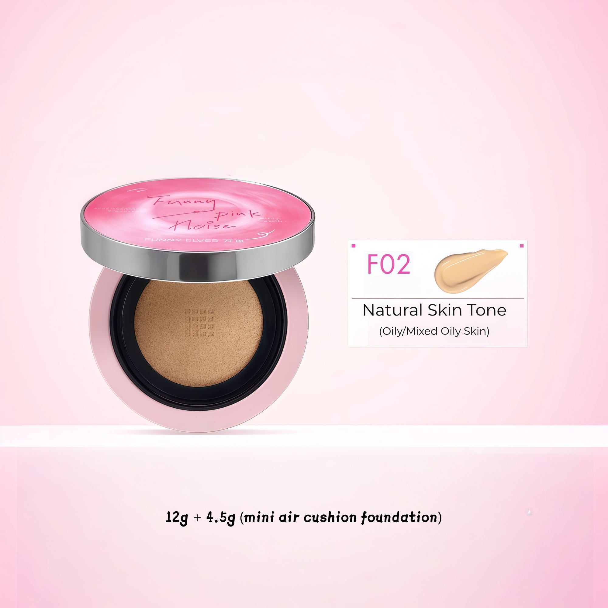 Funny Elves Ling-wear Oil-control Moist Air Cushion Foundation (2.0) T5328