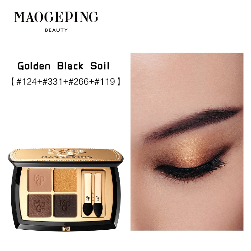 MAOGEPING True Color of Earth 4-color Eyeshadow Palette T5068