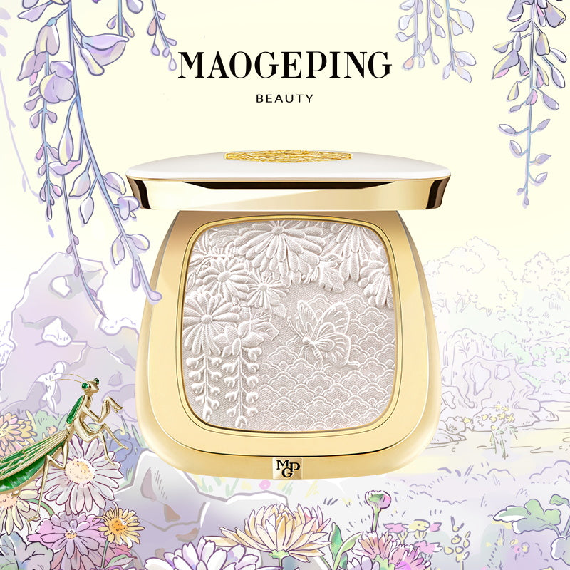 MAOGEPING Forbidden City 5th - Butterfly In Flowers Series Highlighter Palette T3462