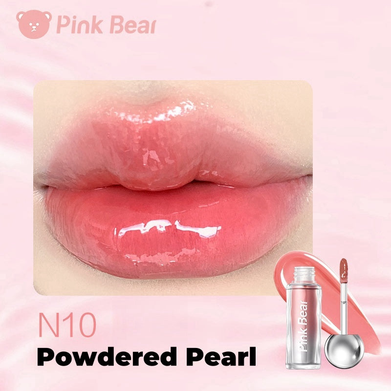 PINK BEAR Mini Bulb Long-Wear Moist Mirror Lip Gloss T4314